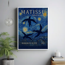 Neutral And Blue Shades MATISSE Inspired Print 1 - The Cut Out's Papier Découpés, Berggruen & Cie Print, Art Exhibition, Scandinavian Style