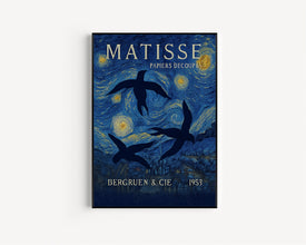 Neutral And Blue Shades MATISSE Inspired Print 1 - The Cut Out's Papier Découpés, Berggruen & Cie Print, Art Exhibition, Scandinavian Style