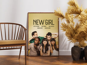 New Girl Poster, TV Series Print, Jessica Day Wall Art, Sitcom Decor, Jake Johnson 4332661360