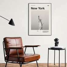 New York City Art Print  New York Poster  New York Wall Art  Mid Century Poster  Travel Print Art  NYC 1579091125