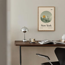 New York City Poster  Minimalist Art Print  City Poster  Mid Century Poster  Travel Print Art  Retro City Poster  1555535681