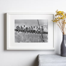 New York Construction Workers Lunching on a Crossbeam, Black and White Wall Art, Vintage Print, Photography Prints, Museum Quality Print 1606604294