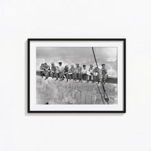 New York Construction Workers Lunching on a Crossbeam, Black and White Wall Art, Vintage Print, Photography Prints, Museum Quality Print 1606604294