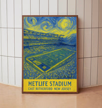 New York Giants NFL  MetLife Stadium  Black and White  Poster