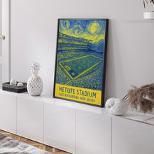 New York Giants NFL  MetLife Stadium  Black and White  Poster