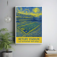 New York Giants NFL  MetLife Stadium  Black and White  Poster