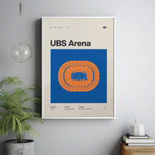 New York Islanders Poster, NY UBS Arena Print, Mid Century Modern Hockey Poster, Sports-OK72QY