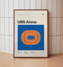 New York Islanders Poster, NY UBS Arena Print, Mid Century Modern Hockey Poster, Sports-OK72QY