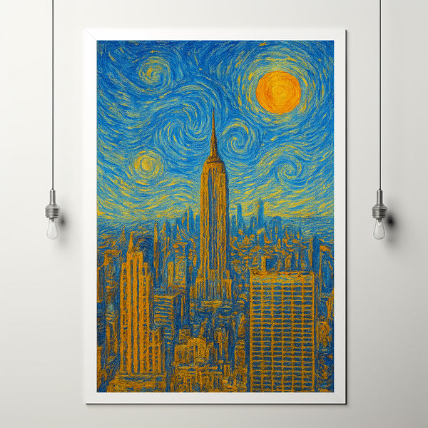 New York Poster Print, New York Travel Poster, New York Minimalistic Wall Art, New York, New York, United States
