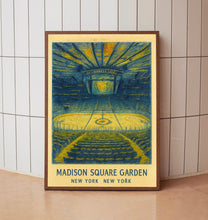New York Rangers NHL  Madison Square Garden  16 x 20 inches  Black and White  Poster  Wall Art