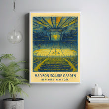 New York Rangers NHL  Madison Square Garden  16 x 20 inches  Black and White  Poster  Wall Art