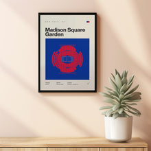 New York Rangers Poster, Madison Square Garden Print, Mid Century Modern Hockey Poster,-EF6F1Q