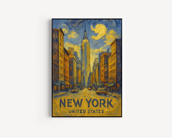 New York Travel Print, New York City Travel Poster, New York Wall Art Travel Poster, Travel Print, Traveler Home Decor