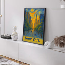 New York, USA Cityscape Digital Download City Road Art, Building Clock Tower View, Sunrise Digital File, Animated Urban Scene