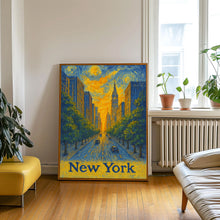 New York, USA Cityscape Digital Download City Road Art, Building Clock Tower View, Sunrise Digital File, Animated Urban Scene