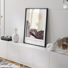 Newcastle-upon-Tyne Poster Print, Newcastle-upon-Tyne Travel Poster, Newcastle-upon-Tyne Minimalistic Wall Art, United Kingdom 1882439411