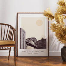 Newcastle-upon-Tyne Poster Print, Newcastle-upon-Tyne Travel Poster, Newcastle-upon-Tyne Minimalistic Wall Art, United Kingdom 1882439411