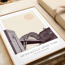 Newcastle-upon-Tyne Poster Print, Newcastle-upon-Tyne Travel Poster, Newcastle-upon-Tyne Minimalistic Wall Art, United Kingdom 1882439411