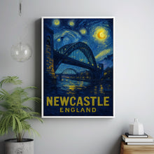 Newcastle Travel Poster - England Wall Art Print, Illustration Poster, Home & Office decor, Gift idea, Travel print, Cityscape poster