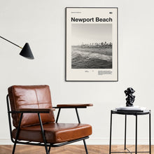 Newport Beach City Art Print  Newport Beach Poster  Newport Beach Wall Art  Mid Century Poster  Travel Print Art  California 1580029163