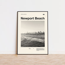 Newport Beach City Art Print  Newport Beach Poster  Newport Beach Wall Art  Mid Century Poster  Travel Print Art  California 1580029163