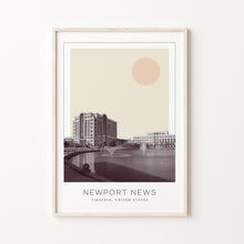 Newport News Poster Print, Newport News Travel Poster, Newport News Minimalistic Wall Art, Newport News, Virginia, United States 1868248072