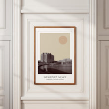 Newport News Poster Print, Newport News Travel Poster, Newport News Minimalistic Wall Art, Newport News, Virginia, United States 1868248072