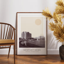 Newport News Poster Print, Newport News Travel Poster, Newport News Minimalistic Wall Art, Newport News, Virginia, United States 1868248072