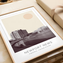 Newport News Poster Print, Newport News Travel Poster, Newport News Minimalistic Wall Art, Newport News, Virginia, United States 1868248072