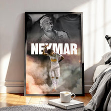 Neymar Jr. Football Poster Santos Football Art Print 4395842105