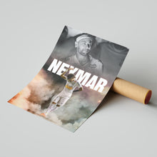 Neymar Jr. Football Poster Santos Football Art Print 4395842105