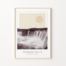 Niagara Falls Poster Print, Niagara Falls Travel Poster, Niagara Falls Minimalistic Wall Art, Niagara Falls, Ontario, Canada 1882437489