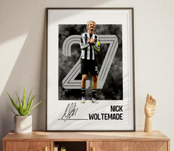 Nick Woltemade Poster Newcastle Football Print, Soccer Poster 4400906052