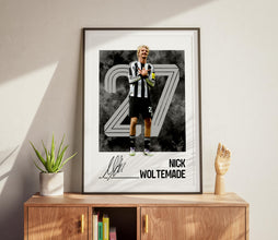 Nick Woltemade Poster Newcastle Football Print, Soccer Poster 4400906052