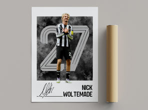 Nick Woltemade Poster Newcastle Football Print, Soccer Poster 4400906052