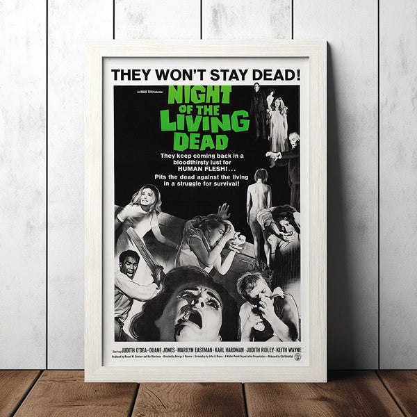 Night of the Living Dead (1968) Classic Movie Poster - Film Fan Collectibles - Vintage Movie Poster - Home Decor - Wall Art - Poster Gifts 1559615726