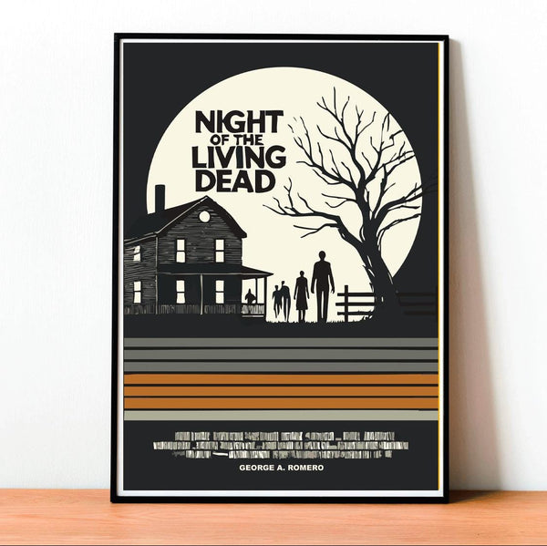 Night of the Living Dead, Movie Poster, Horror Film, Classic Zombie Film, Vintage Movie Art, Retro Poster, Cult Classic, Horror Decor 1838846153