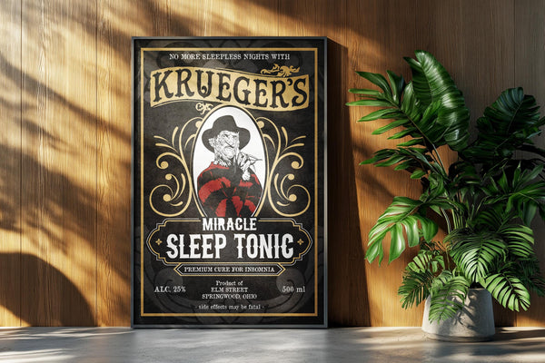 Nightmare on Elm Street Movie Poster Freddy Krueger Retro Ad Home Decor Wall Art Print Gift 1159129642
