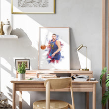 Nikola Jokic Basketball Star Art Print Vibrant Sports Poster ( Download) 1818078813