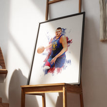 Nikola Jokic Basketball Star Art Print Vibrant Sports Poster ( Download) 1818078813