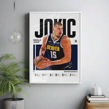 Nikola Jokic #15 Poster Joker Basketball Wall Art