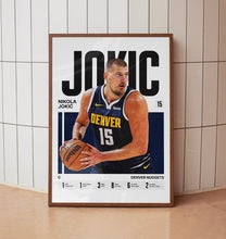 Nikola Jokic #15 Poster Joker Basketball Wall Art