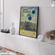 Nissan Stadium Poster, Titans Poster, Minimalist, Helvetica, Mid-Century Modern, Football Art, Football Stadium Poster, Tennessee Titans