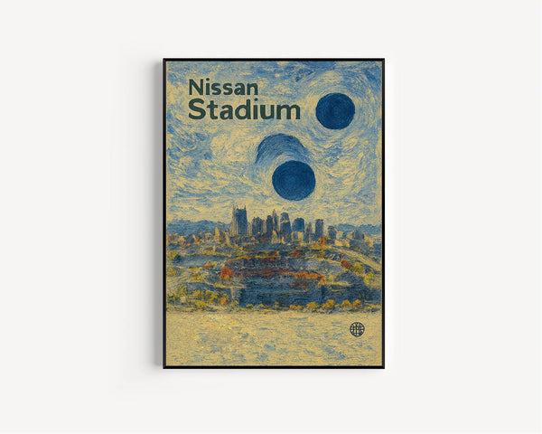 Nissan Stadium Poster, Titans Poster, Minimalist, Helvetica, Mid-Century Modern, Football Art, Football Stadium Poster, Tennessee Titans
