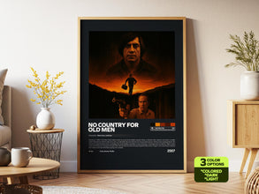 No Country For Old Men Poster, Retro Movie, Print Art, Digital Download, Javier Bardem 4394846321