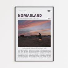 Nomadland, Chloé Zhao, Retro Movie Poster, Custom Movie Poster Print 4421169002
