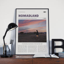 Nomadland, Chloé Zhao, Retro Movie Poster, Custom Movie Poster Print 4421169002