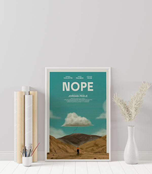 Nope Poster - Jordan Peele - Minimalist Movie Poster - Vintage Retro Art Print - Custom Poster - Wall Art Print - Home Decor - Gift 1511740319