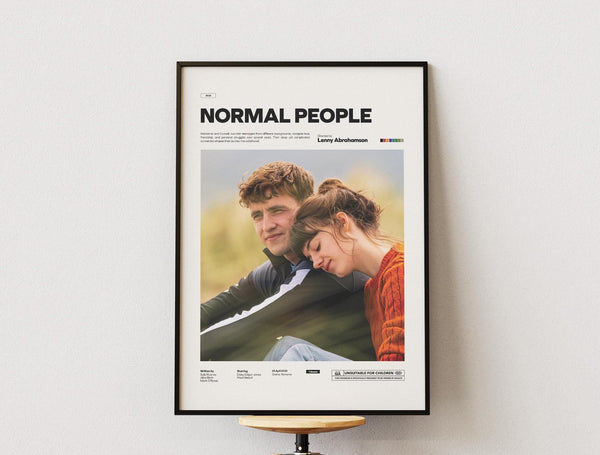 Normal People Poster, Daisy Edgar-Jones and Paul Mescal Poster Print, Drama Tv Series Normal People Poster Print, Cinematic Wall Decor 1882040548