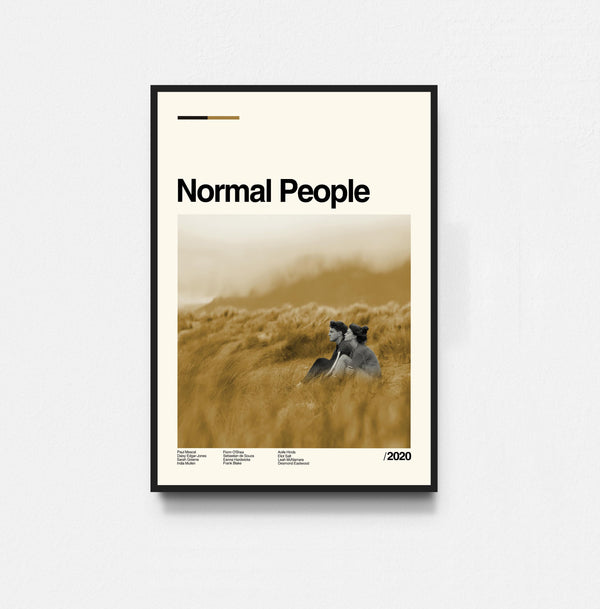 Normal People Poster, Normal People Print, Movie Poster, Midcentury Art, Minimalist Art, Retro Poster, Vintage Poster, Home Decor 1818325784